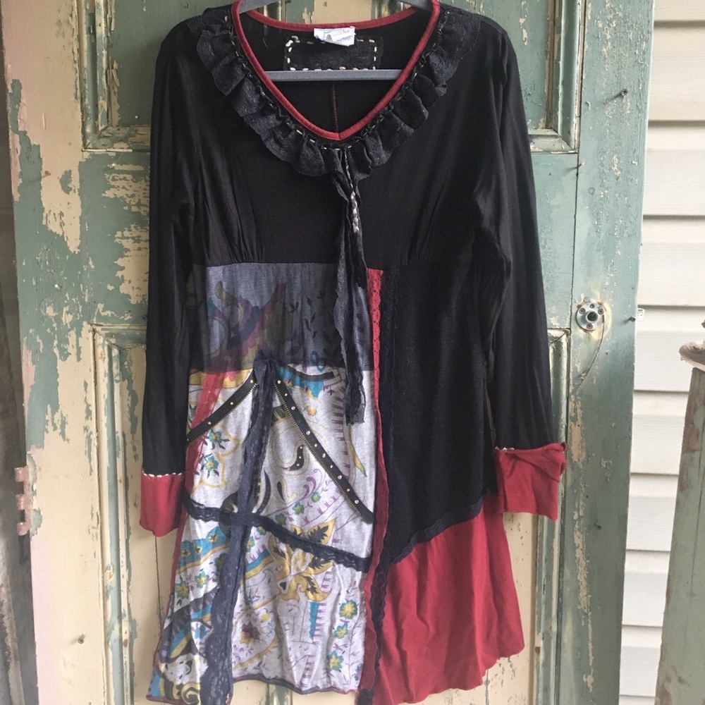 Miss Matched Patch Work Tunic
